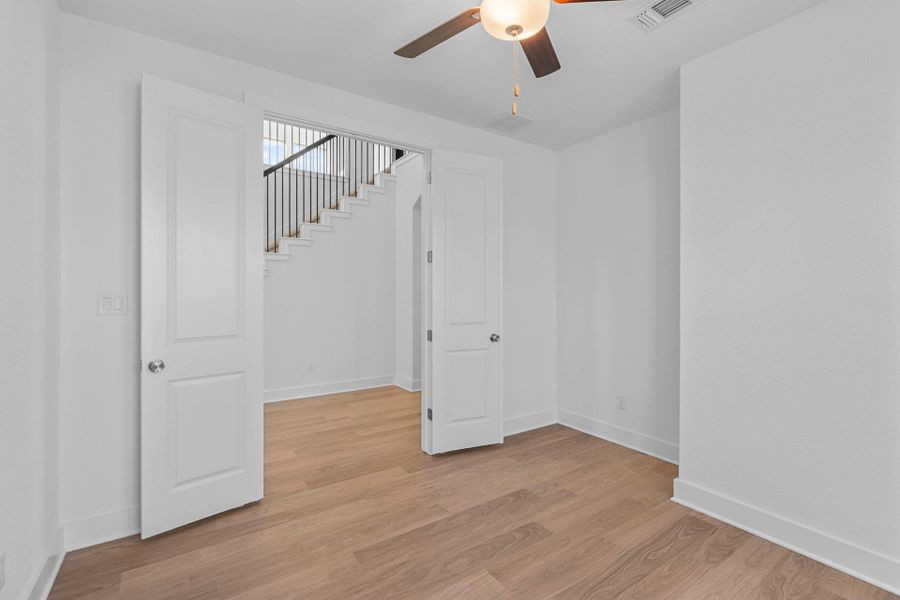 French doors in Study