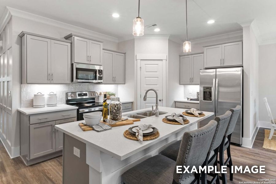 Furnished interior view inside a new home in Hickory Ridge, Elmendorf (Image 29).