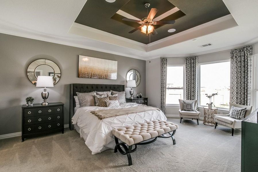 Furnished interior view inside a new home in Marvida, Cypress (Image 15).