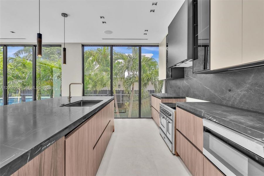 Furnished interior view inside a new home in , Miami Beach (Image 8). Furnished interior view inside a new home in , Miami Beach (Image 8).