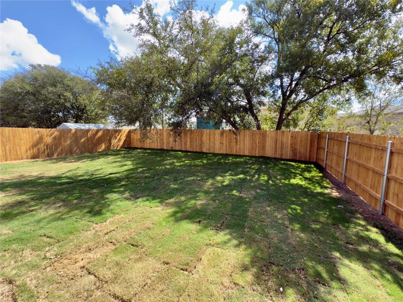 View of fenced backyard View of fenced backyard