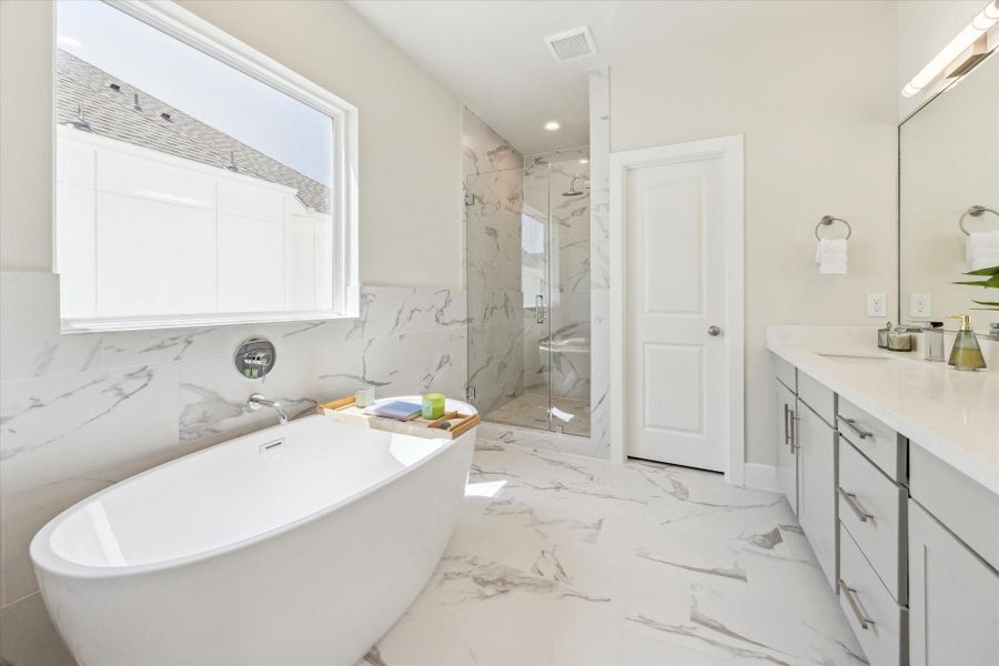 Furnished interior view inside a new home in White Oak Station, Houston (Image 21).