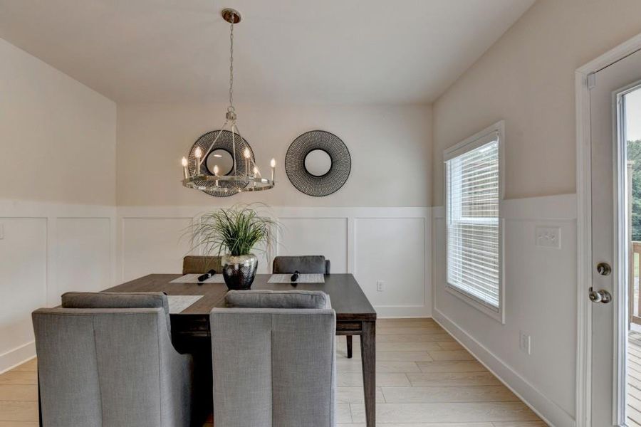 Furnished interior view inside a new home in Magnolia Grove, Mableton (Image 37). Furnished interior view inside a new home in Magnolia Grove, Mableton (Image 37).