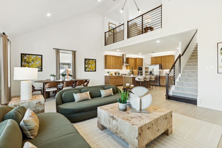 Living Room in the Winters home plan by Trophy Signature Homes