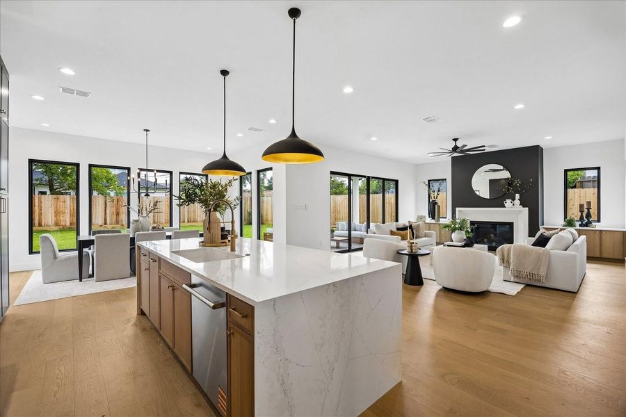Furnished interior view inside a new home in , Houston (Image 11).