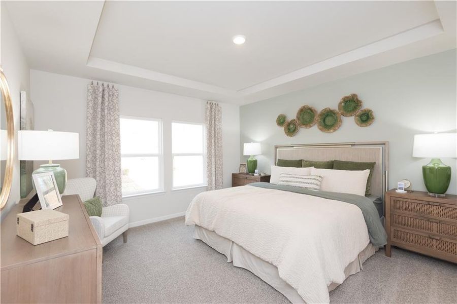 Furnished interior view inside a new home in Westmont Preserve, Powder Springs (Image 4).