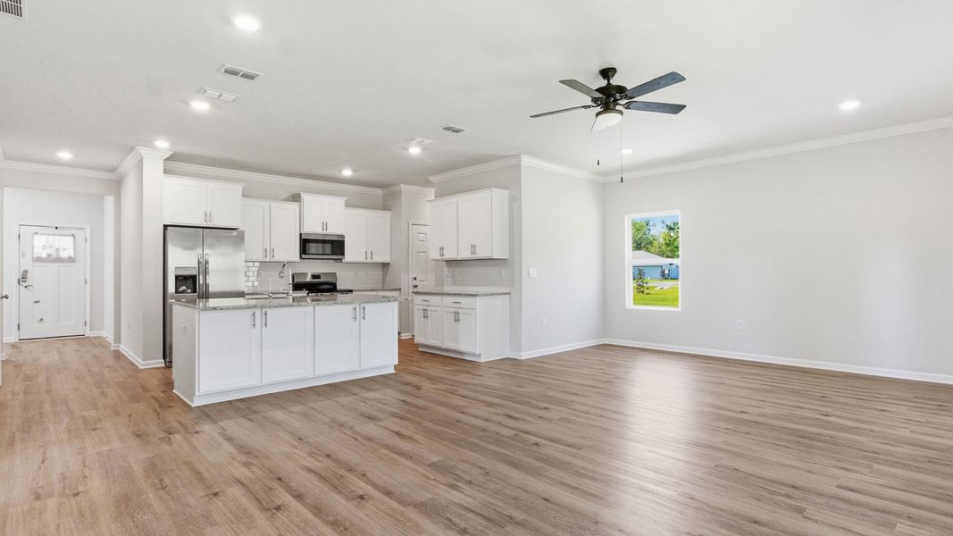Spacious, unfurnished interior of a new home in Misting Springs, Crawfordville (Image 15).