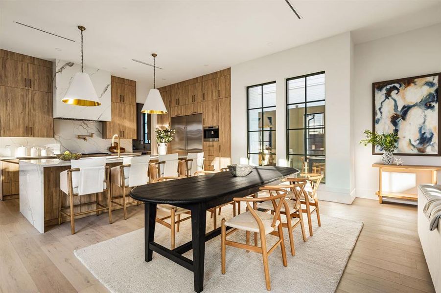 Furnished interior view inside a new home in , Dallas (Image 19).