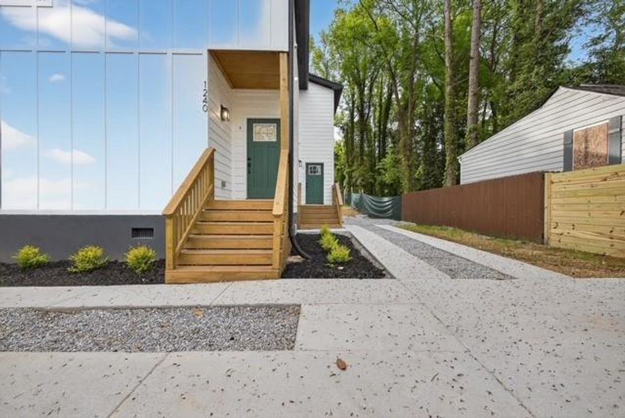 Exterior details and patio area of a home in , Atlanta (Image 21). Exterior details and patio area of a home in , Atlanta (Image 21).