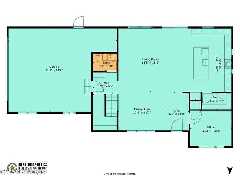 2D floor plan layout of this home in , Neptune Beach, FL (Image 3).