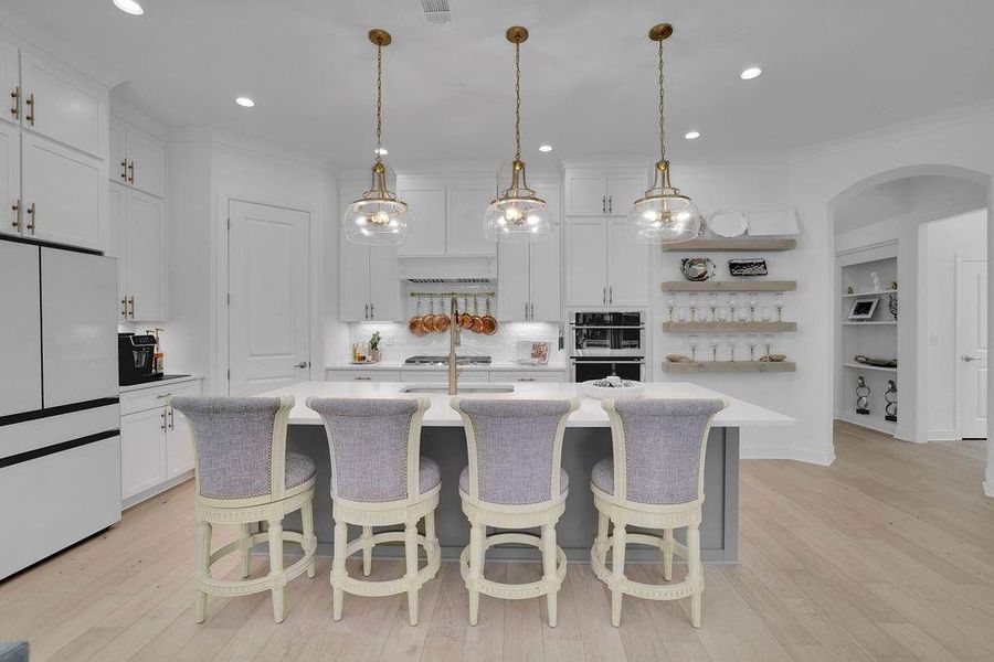 Furnished interior in a model home at Lakeside at River Green in Canton (Image 24).