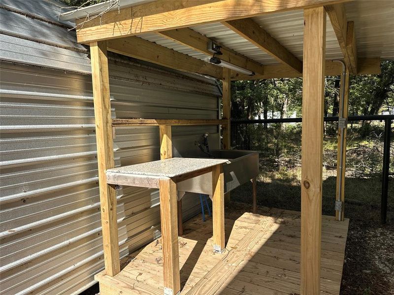 Exterior details and patio area of a home in , Streetman (Image 17).