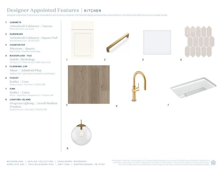 Sample of building materials used in homes in Meadowlark, Murfreesboro (Image 8). Sample of building materials used in homes in Meadowlark, Murfreesboro (Image 8).