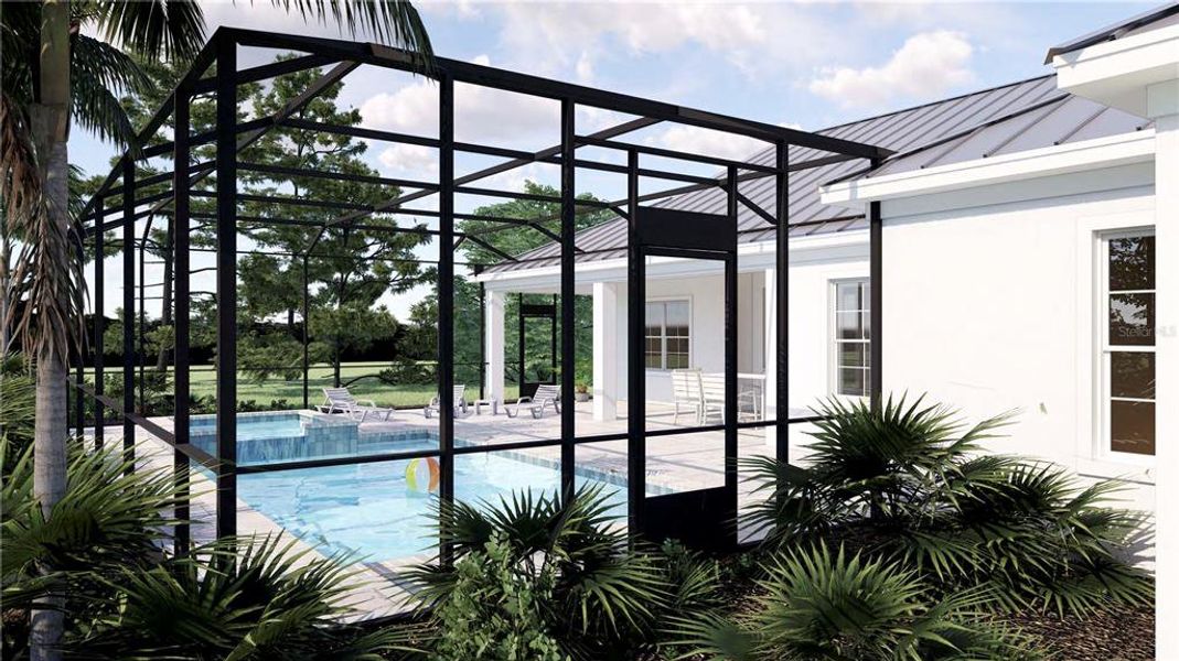 Exterior details and patio area of a home in , Sarasota (Image 3). Exterior details and patio area of a home in , Sarasota (Image 3).