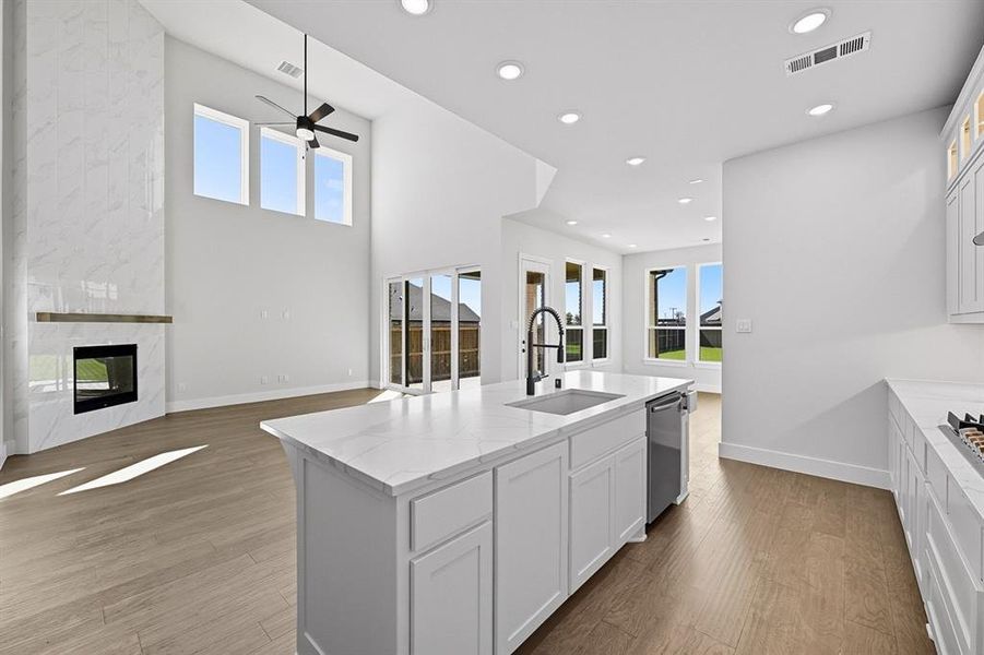 Furnished interior view inside a new home in Trinity Falls, McKinney (Image 7). Furnished interior view inside a new home in Trinity Falls, McKinney (Image 7).