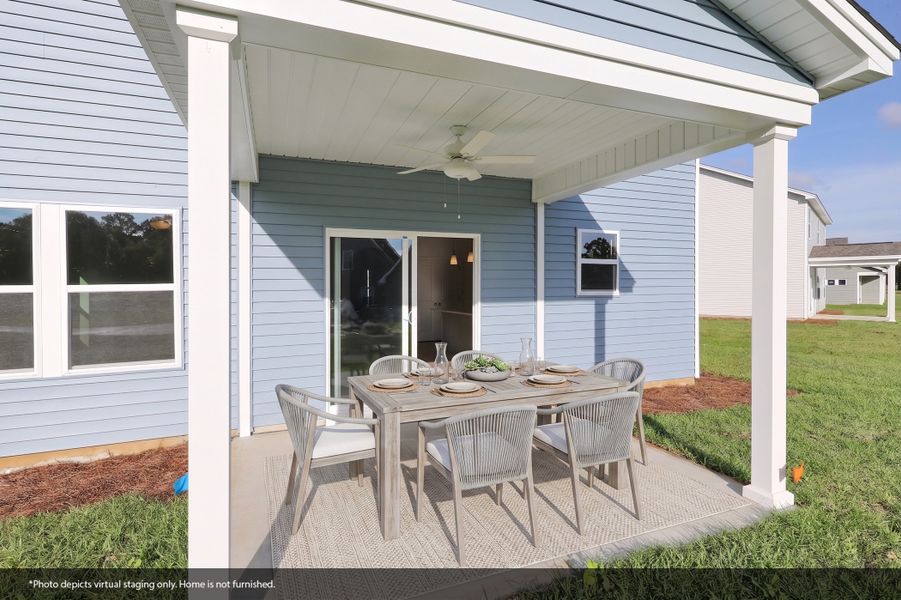Exterior details and patio area of a home in Garden Grove, Conway (Image 27).