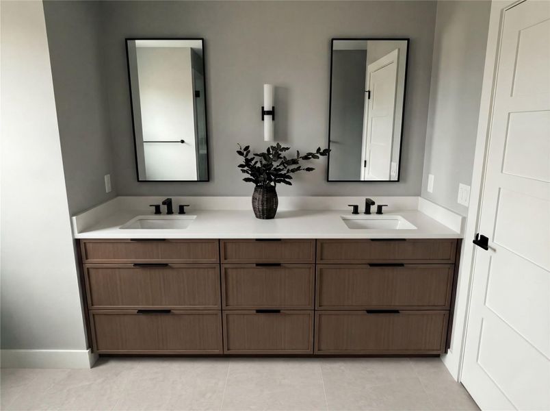 Furnished interior view inside a new home in Shepherd Heights, Houston (Image 5).