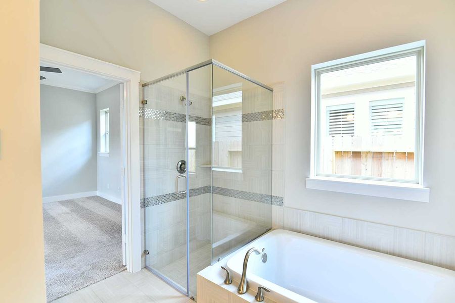 Furnished interior in a model home at Two Step Farm 42' in Montgomery (Image 20). Furnished interior in a model home at Two Step Farm 42' in Montgomery (Image 20).