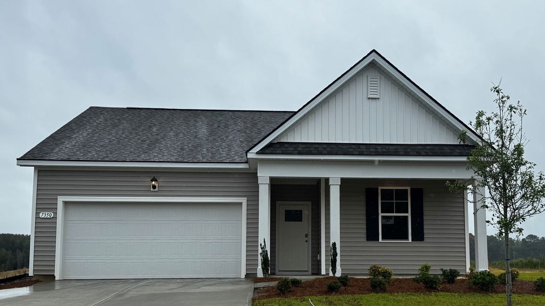 Front exterior of a home in the The Meadows at Wildwood Village community, located in Shallotte, NC (Image 15).