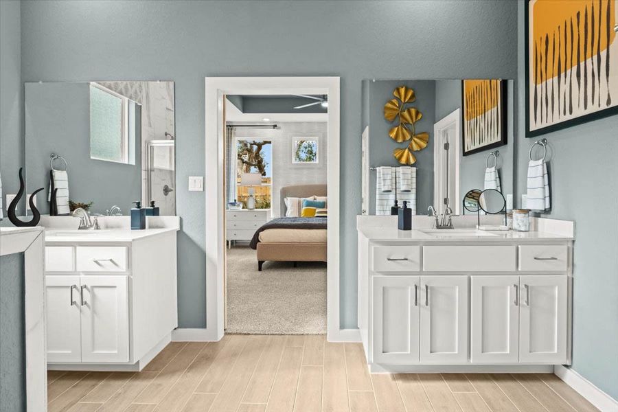 Furnished interior view inside a new home in Meyer Ranch, New Braunfels (Image 44).