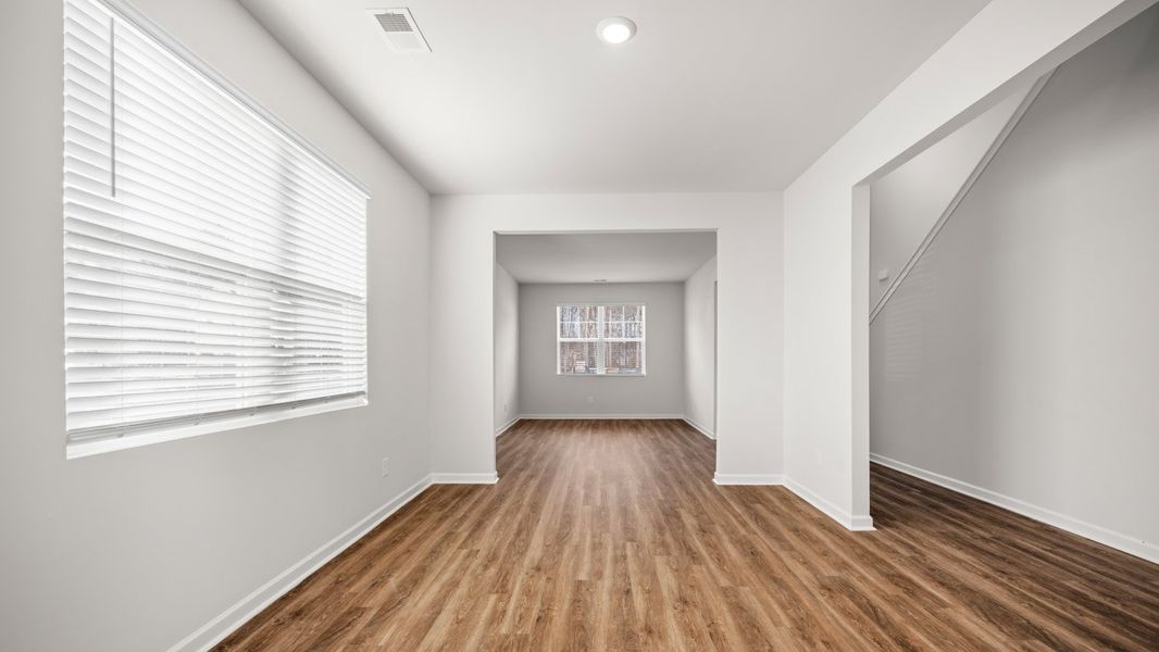 Representative unfurnished interior of a home built from the Packard by D.R. Horton in Oakchase at Hampton, Hampton (Image 14).