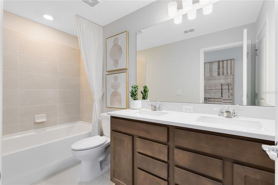 Furnished interior view inside a new home in Tohoqua, Kissimmee (Image 23).