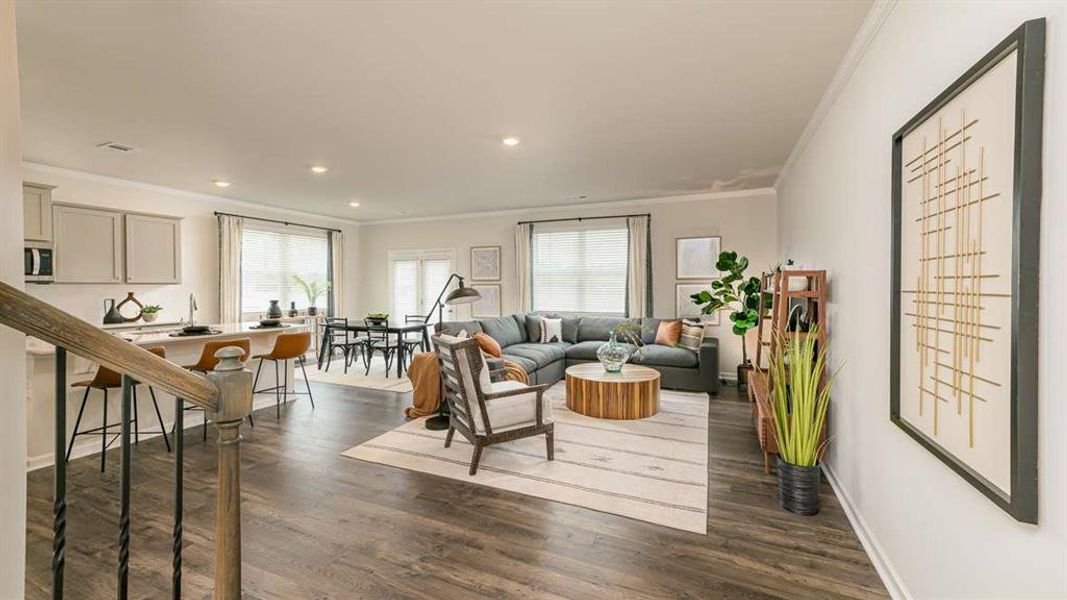 Furnished interior view inside a new home in Harvest Park, Decatur (Image 6).
