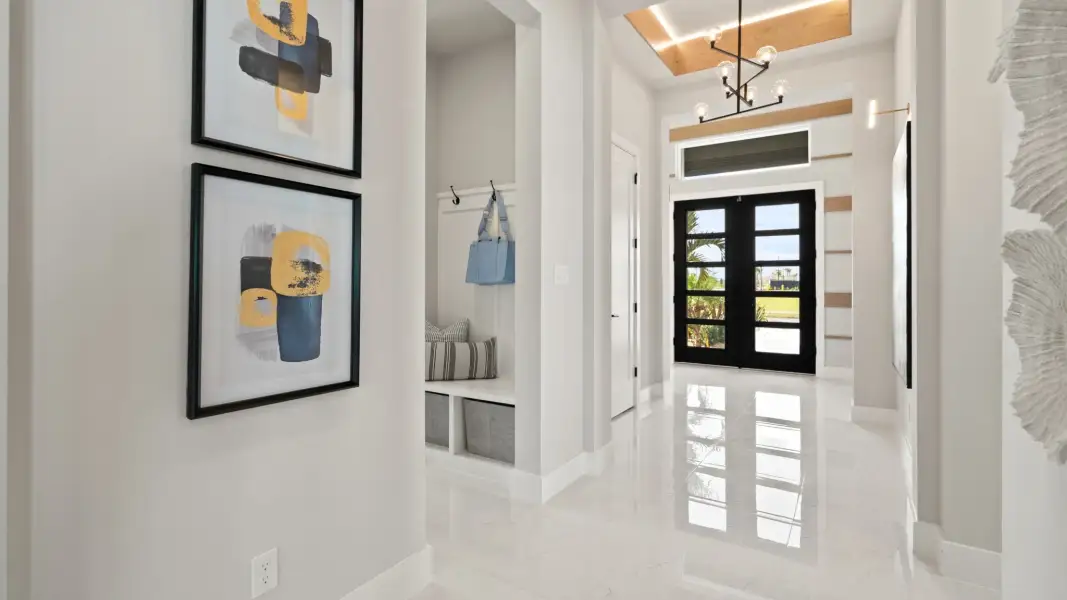 Furnished interior view inside a new home in Glynlea Country Club, Port St. Lucie (Image 15).