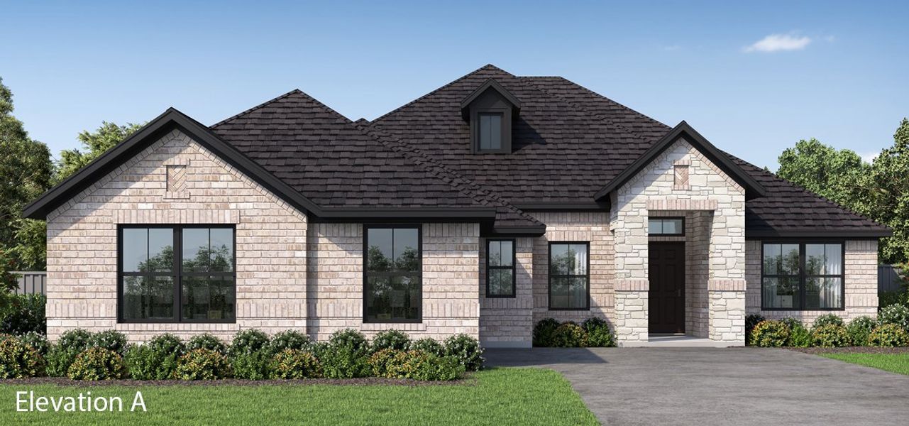 Representative exterior photo of a completed home built from the Alexander by Altura Homes in Summerwood, Red Oak, TX (Image 1). Representative exterior photo of a completed home built from the Alexander by Altura Homes in Summerwood, Red Oak, TX (Image 1).