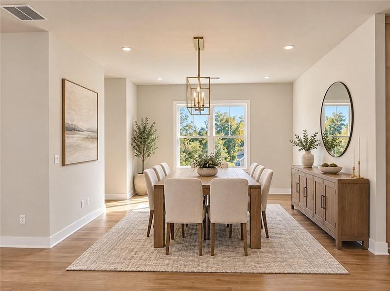 Furnished interior view inside a new home in , Marietta (Image 7).