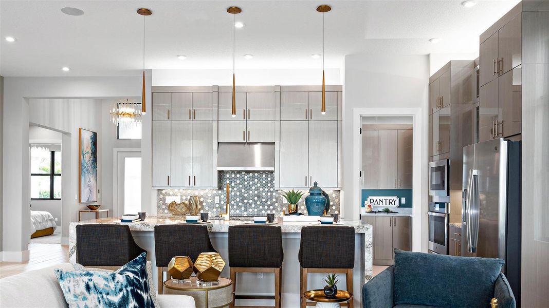 Furnished interior view inside a new home in , Port St. Lucie (Image 14).