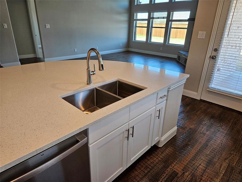 Close-up of interior finishes inside a home in , Godley (Image 14).