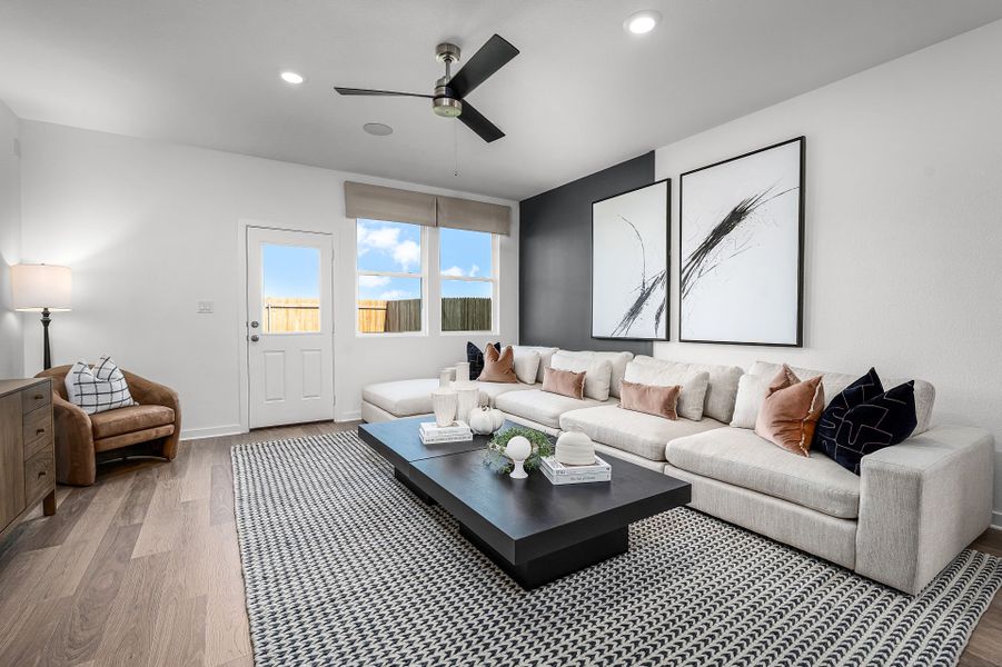 Representative furnished interior of a home built from the Eastgate by Centex in Alto, San Marcos (Image 4).