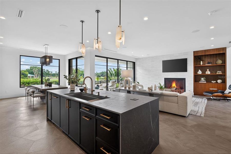 Furnished interior view inside a new home in , St. Petersburg (Image 36).