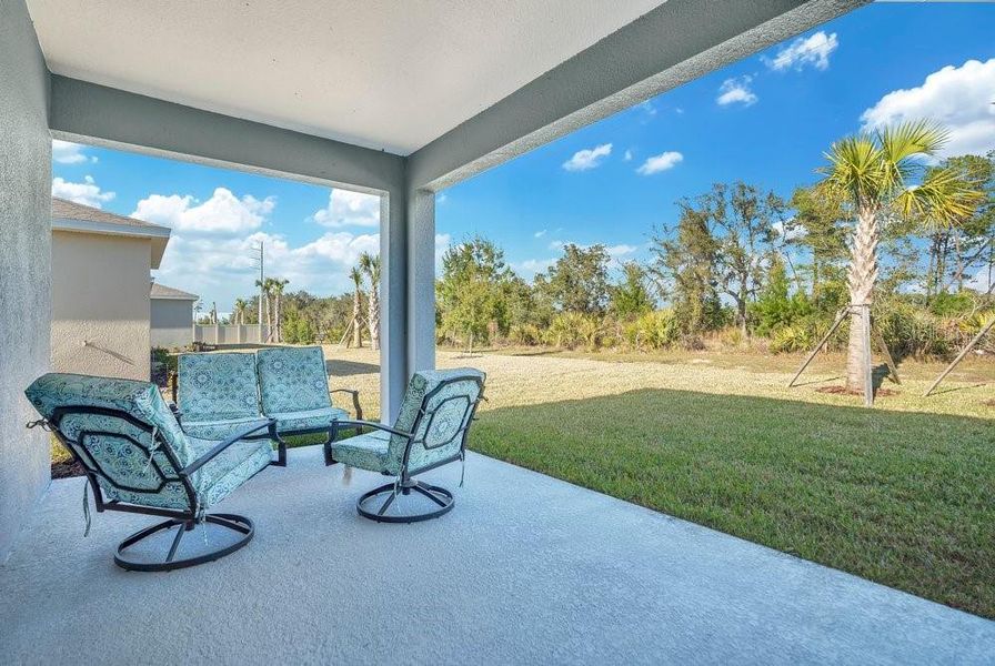 Exterior details and patio area of a home in Archers Mill, Ormond Beach (Image 35). Exterior details and patio area of a home in Archers Mill, Ormond Beach (Image 35).