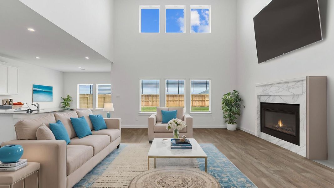 Furnished interior view inside a new home in Evergreen, Rosenberg (Image 4).