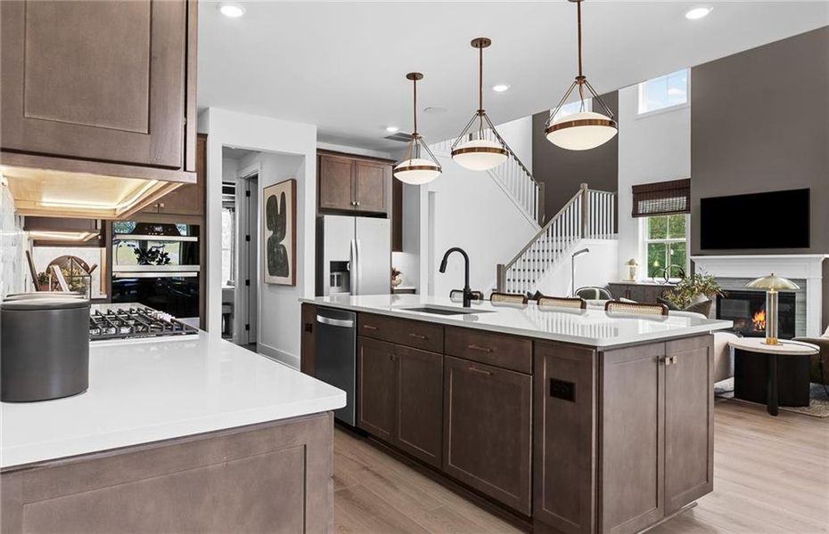 Furnished interior view inside a new home in Bleckley Station, Ball Ground (Image 14).