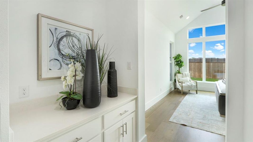 Furnished interior view inside a new home in Rio Vista at Kelly Ranch, Aledo (Image 34).
