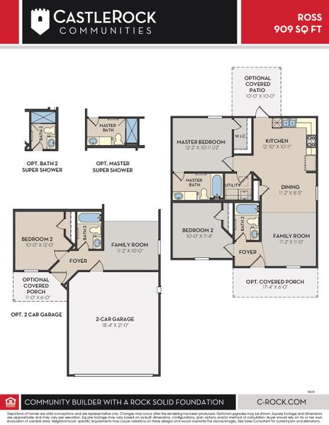 Image 15 representing the Ross by CastleRock Communities in Stonehenge, Manchester, TN.