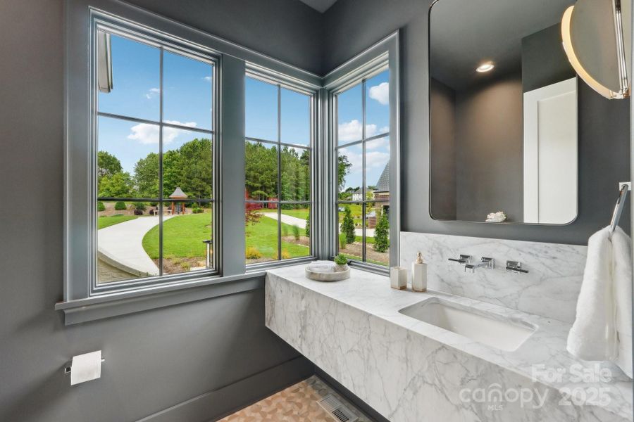 Furnished interior view inside a new home in Cardinal Crest, Weddington (Image 13).