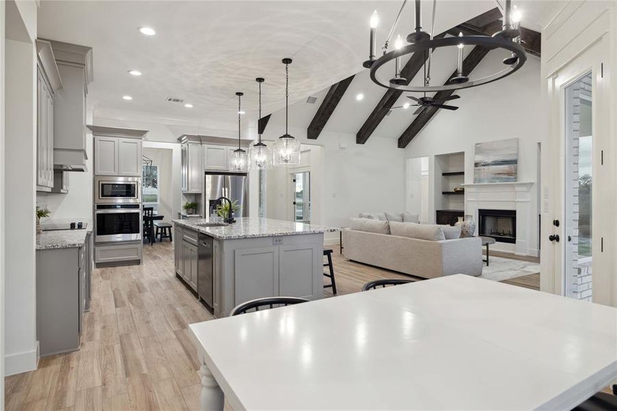 Furnished interior view inside a new home in Vintage Oaks, Weatherford (Image 16).
