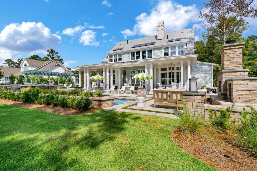Front exterior of a new home in , Bluffton, SC, highlighting curb appeal (Image 19).