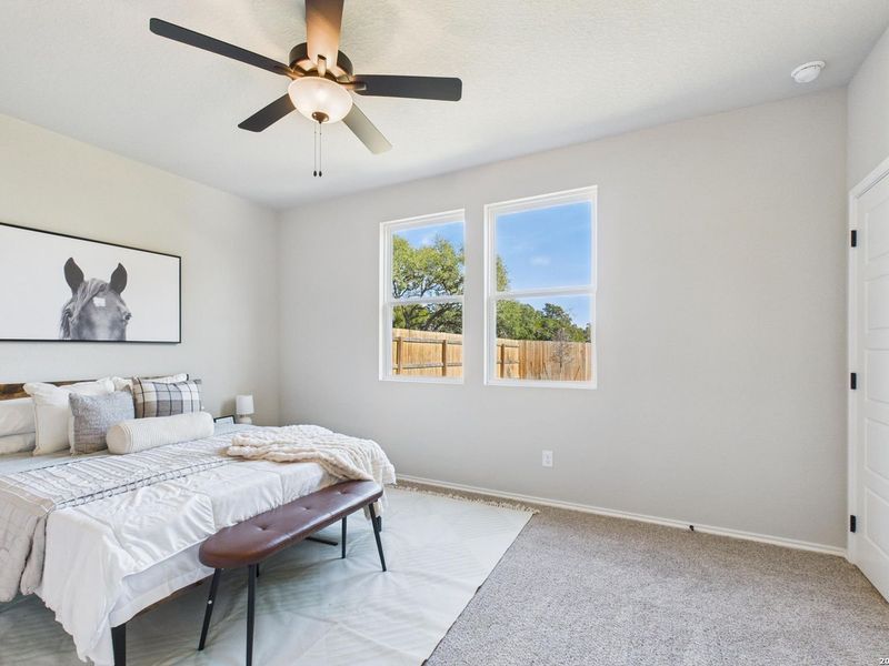 Furnished interior view inside a new home in Bricewood, San Antonio (Image 34).