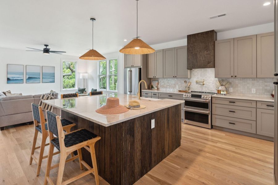 Furnished interior view inside a new home in , Folly Beach (Image 25).
