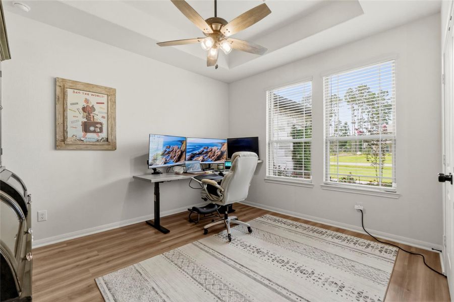Furnished interior view inside a new home in Deer Pines, Conroe (Image 34).