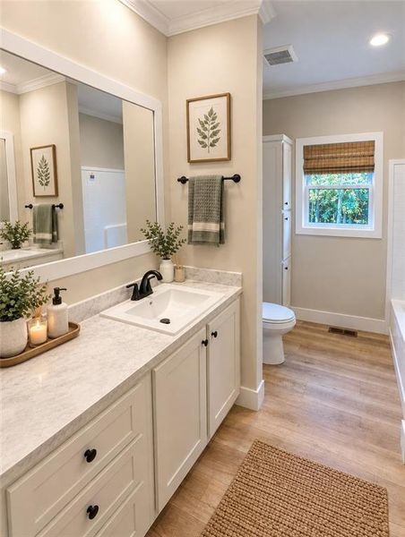 Furnished interior view inside a new home in , Gainesville (Image 10).