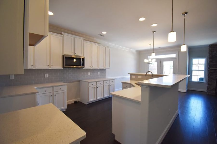 Representative furnished interior of a home built from the Cayman X by Keystone Homes NC in Trellises, High Point (Image 33).