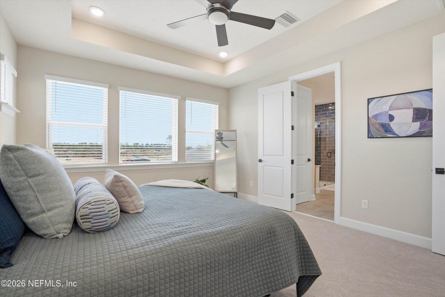Furnished interior view inside a new home in Seven Pines 50' Rear Entry, Jacksonville (Image 36).