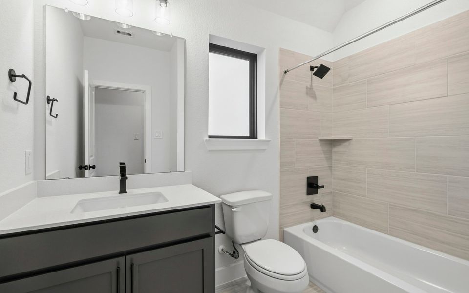 Furnished interior view inside a new home in Elyson, Katy (Image 5).