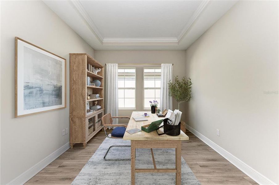 Furnished interior view inside a new home in Crosswind Point, Parrish (Image 11).